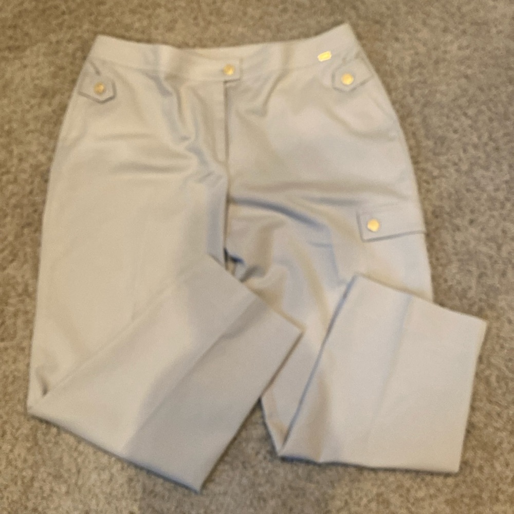 St. John Yellow Label Cargo Pocket Khaki Pants Sz 14